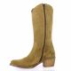 Patricia miller Bottes cuir velours taupe