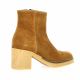 Patricia miller Boots cuir velours cognac