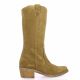 Patricia miller Bottes cuir velours taupe