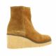 Patricia miller Boots cuir velours cognac