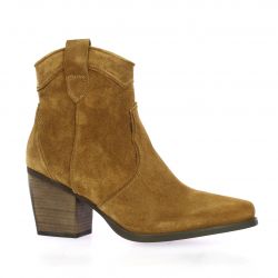 Creator Boots cuir velours camel