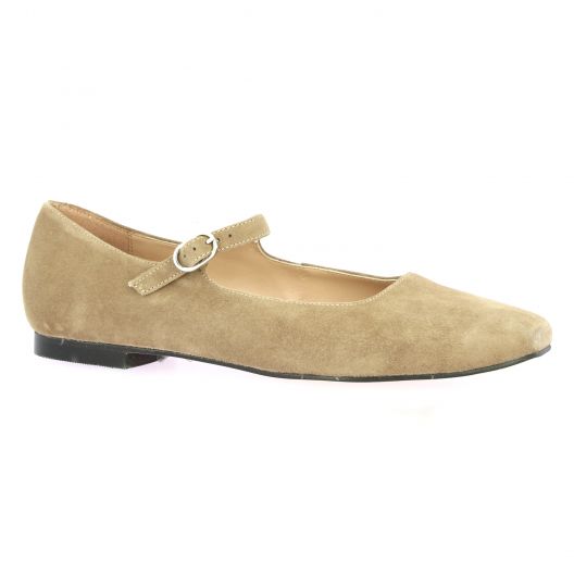 Exit Babies cuir velours camel