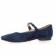 Exit Babies cuir velours marine