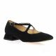 Exit Babies cuir velours noir