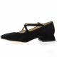 Exit Babies cuir velours noir