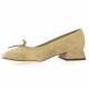 Exit Ballerines cuir velours taupe