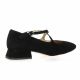 Exit Babies cuir velours noir