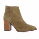 Pao Boots cuir velours taupe