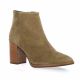 Pao Boots cuir velours taupe