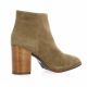 Pao Boots cuir velours taupe