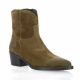 Pao Boots cuir velours taupe