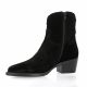 Pao Boots cuir velours noir