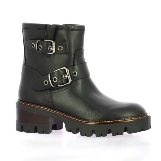 Pao Boots cuir noir