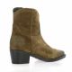 Pao Boots cuir velours taupe