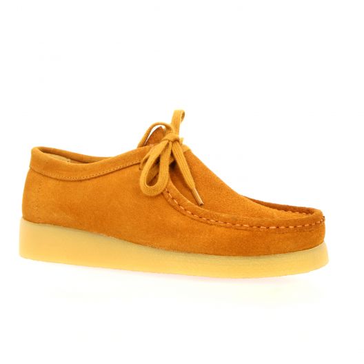 Exit Derby cuir velours cognac