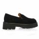 Exit Mocassins cuir velours noir