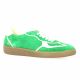 Reqins Baskets cuir velours vert gazon