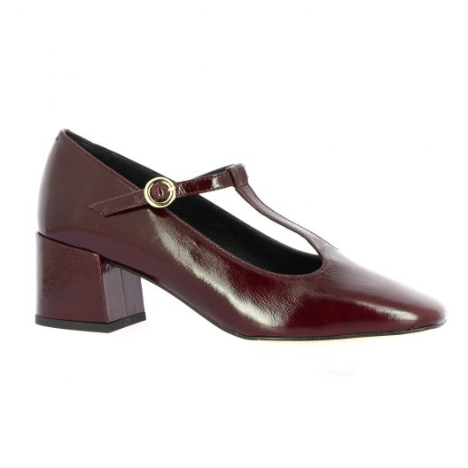 Sofia costa Babies cuir vernis bordeaux