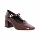 Sofia costa Babies cuir vernis bordeaux