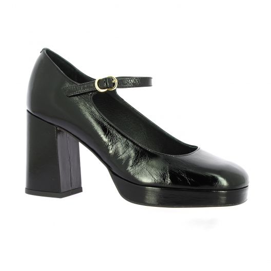 Sofia costa Babies cuir vernis noir