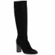 Gianni crasto Bottes cuir velours noir