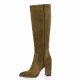 Gianni crasto Bottes cuir velours camel