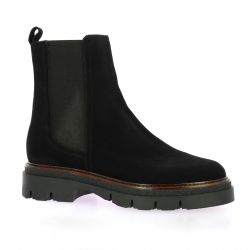 Pao Boots cuir velours noir