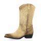 Creator Boots cuir velours taupe