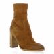 Gianni crasto Boots cuir velours cognac