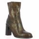 Gianni crasto Boots cuir croco marron