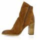 Gianni crasto Boots cuir velours cognac