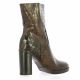 Gianni crasto Boots cuir croco marron