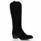 Belang Boots cuir velours noir