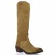 Belang Boots cuir velours vison