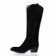 Belang Boots cuir velours noir