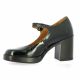 Belang Mocassins cuir vernis noir