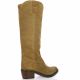 Belang Boots cuir velours vison