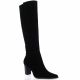 Vidi studio Bottes cuir velours noir