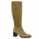 Spaziozero Bottes cuir velours camel