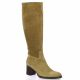 Spaziozero Bottes cuir velours camel