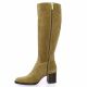 Spaziozero Bottes cuir velours camel