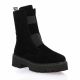 Reqins Boots cuir velours noir