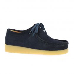 Exit Derby cuir velours marine