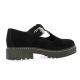 Exit Babies cuir velours noir