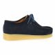 Exit Derby cuir velours marine