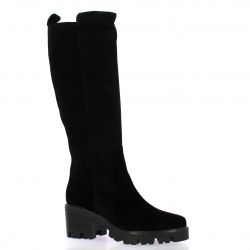 Pao Bottes cuir velours noir