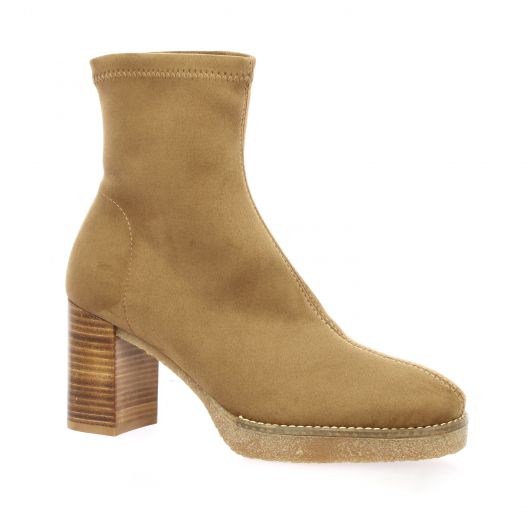 Miss elastic Boots stretch camel