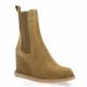 Inuovo Boots cuir velours camel