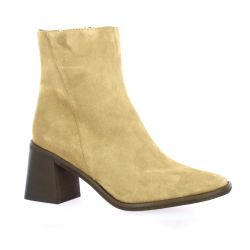 Pao Boots cuir velours camel