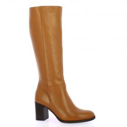 Pao Bottes cuir cognac